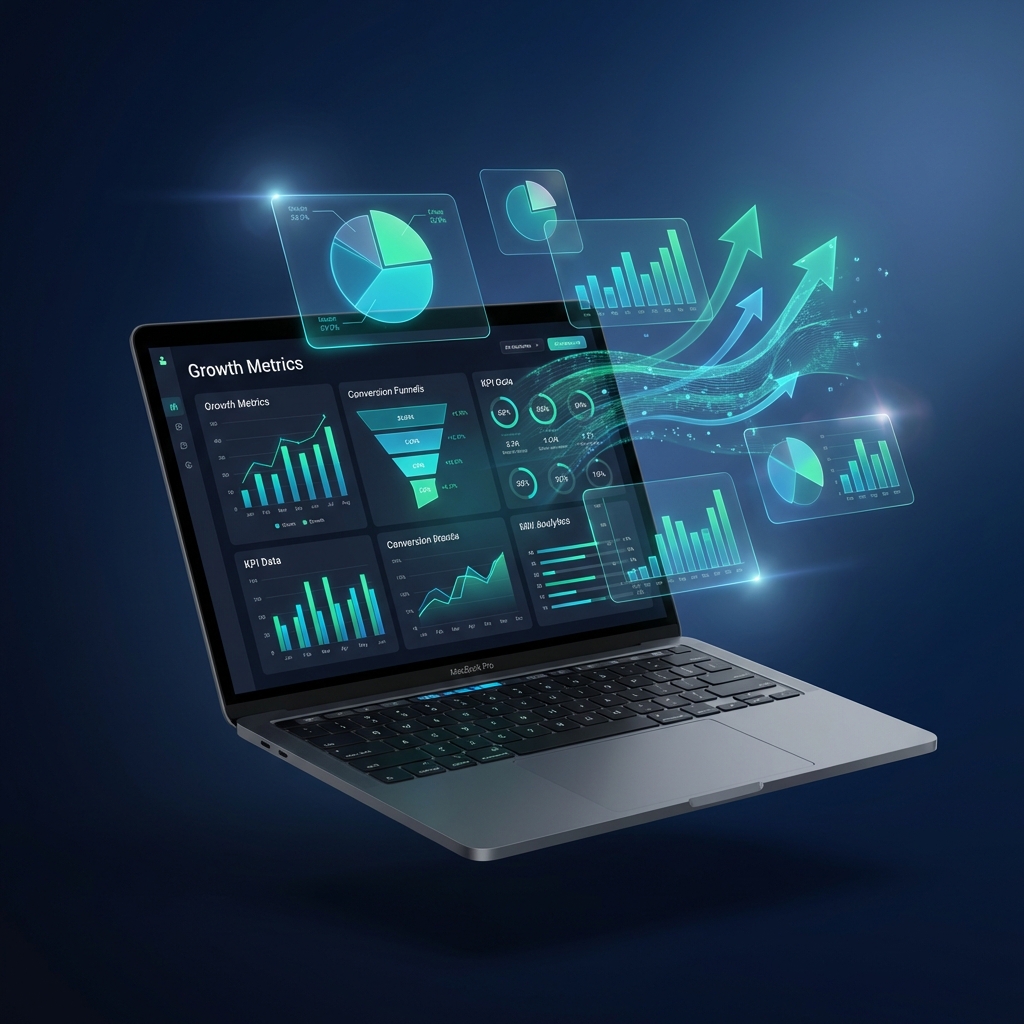 Dashboard B2B con analytics de marketing digital