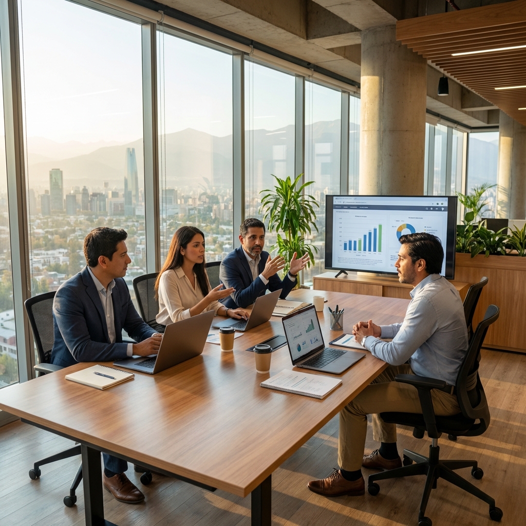 Equipo Escalable analizando métricas de marketing digital